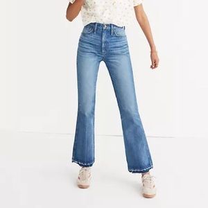 Madewell Rigid Flare Jeans Drop-Hem Edition
